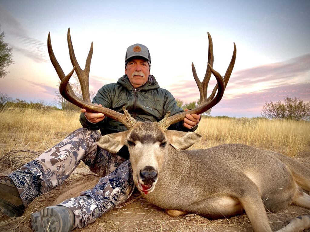 Randy with his beautiful Sonora Mule Deer. Fair chase and free range. 